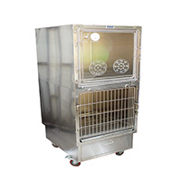 Stainless steel pet oxygen cage LTC-01