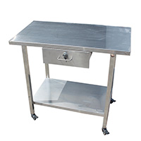 Stainless steel with drawer treatment table LTV-02
