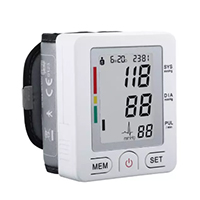 Wrist electronic blood pressure monitor 