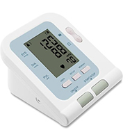 Electronic Blood Pressure Monitor with Spo2 and rechargeable Battery   White and Black Type