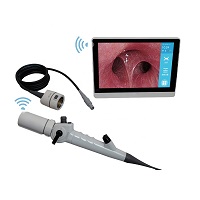 Portable video bronchoscope laryngoscope with Wireless video signal transmission WIFI endoscope