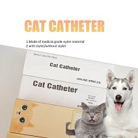High Quality Cat Catheter with stylet and Pet urinary catheter Cat Cather side open 1.0*130mm, 1.3*130mm